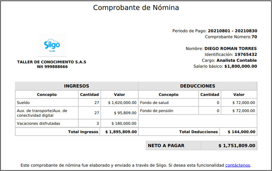 nomina-electronica Nómina de pago electrónica.